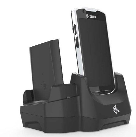 Zebra CRD-TC5X-2SETH-02 charging station organizer Freestanding Plastic Black - Image 1