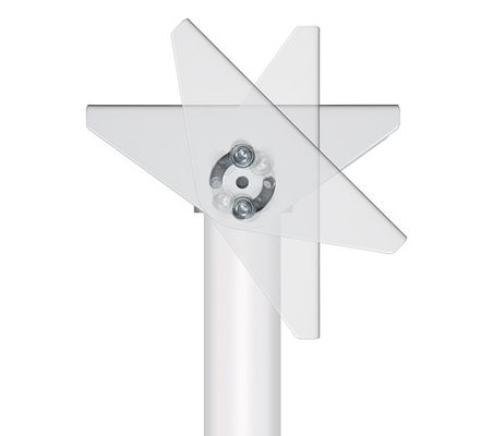B-Tech SYSTEM 2 Ceiling/Wall Mount w/Tilt White