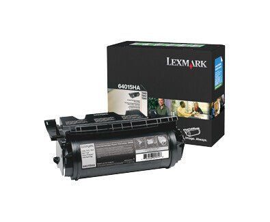Lexmark 64016HE. Black toner page yield: 21000 pages Printing colours: Black Quantity per pack: 1 pc(s)