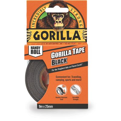 Gorilla Glue 3044401 Gorilla Tape® Handy Roll 25Mm X 9M Black