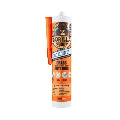 Gorilla Glue 2044001 Gorilla Heavy-Duty Grab Adhesive White 290Ml
