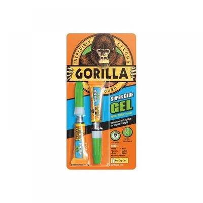 Gorilla Glue 4044601 Gorilla Superglue Gel 3G (Twin Pack)