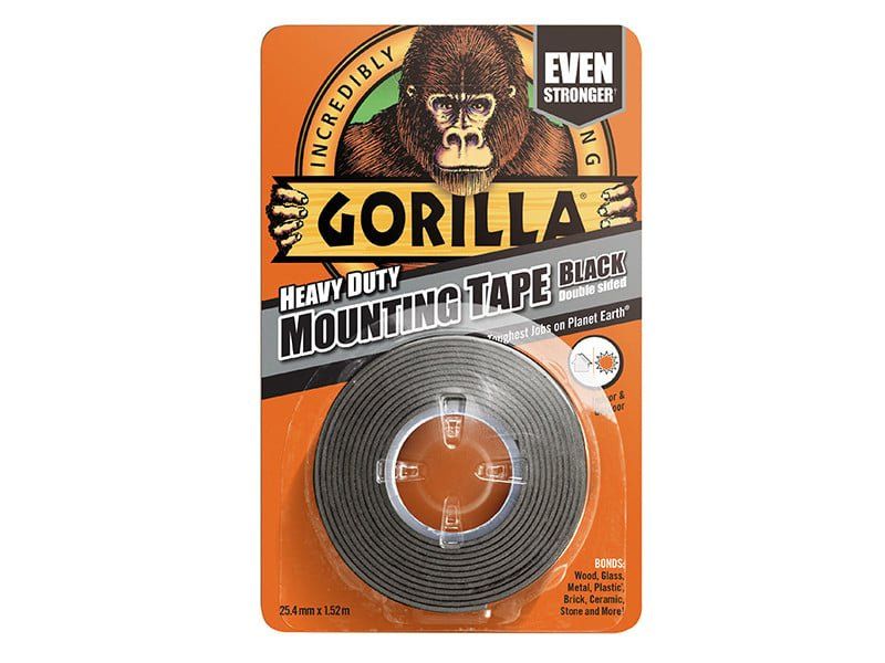 Gorilla Glue 3044201 Gorilla Heavy-Duty Mounting Tape 25.4Mm X 1.52M Black - Image 1
