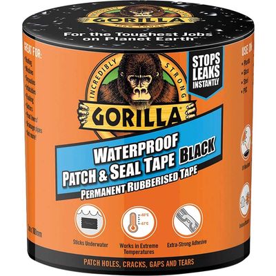 Gorilla Glue Waterproof Patch and Seal Tape Black 100mm 3m