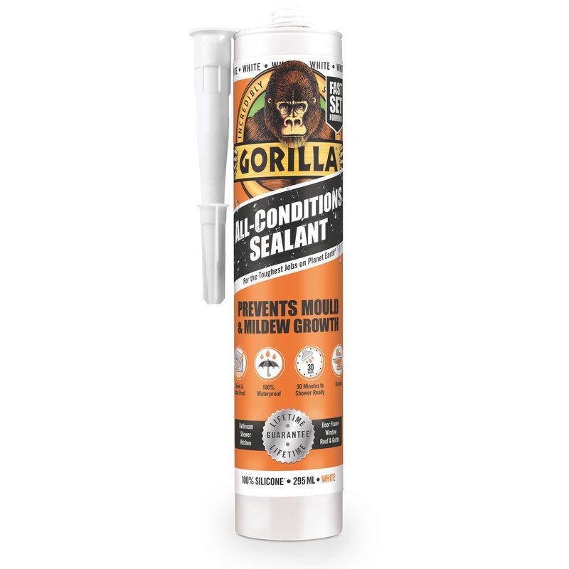 Gorilla Glue 1144011 Gorilla All Condition Sealant White 295Ml - Image 1