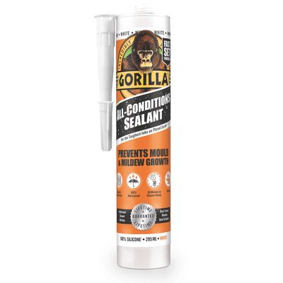Gorilla Glue 1144011 Gorilla All Condition Sealant White 295Ml