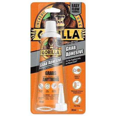 Gorilla Glue 2044301 Gorilla Heavy-Duty Grab Adhesive White 80Ml - Thumbnail 2