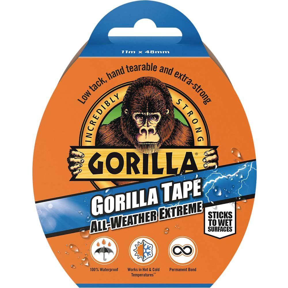 Gorilla Glue All Weather Extreme Tape Black 48mm 11m - Image 1
