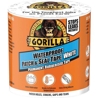 Gorilla Glue Waterproof Patch and Seal Tape White 100mm 3m