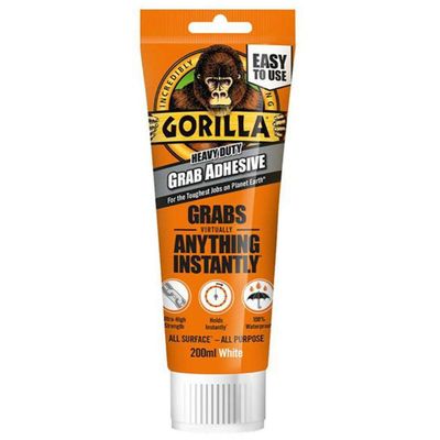 Gorilla Glue Gorilla® Heavy-Duty Grab Adhesive White 200Ml 2044311 - Thumbnail 2