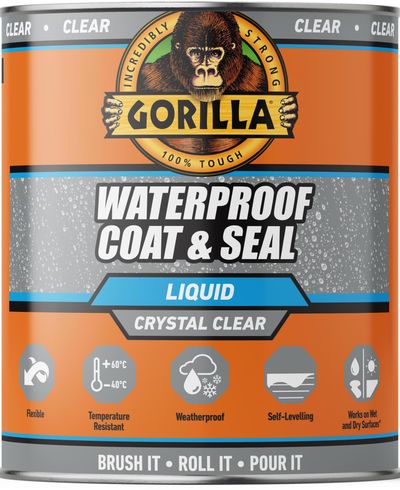Gorilla Glue Gorilla® Waterproof Coat & Seal Clear 473Ml 115402 - Thumbnail 2