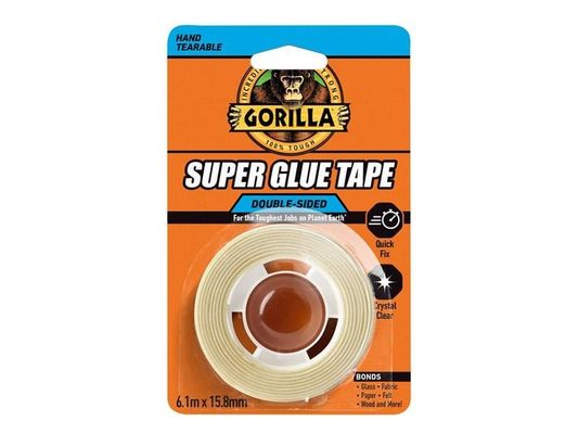 Gorilla Glue Gorilla Super Glue Tape 15.8Mm X 6.1M 115718