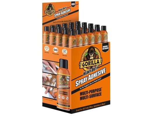 Gorilla Glue Heavy-Duty Spray Adhesive Display Cube 116117