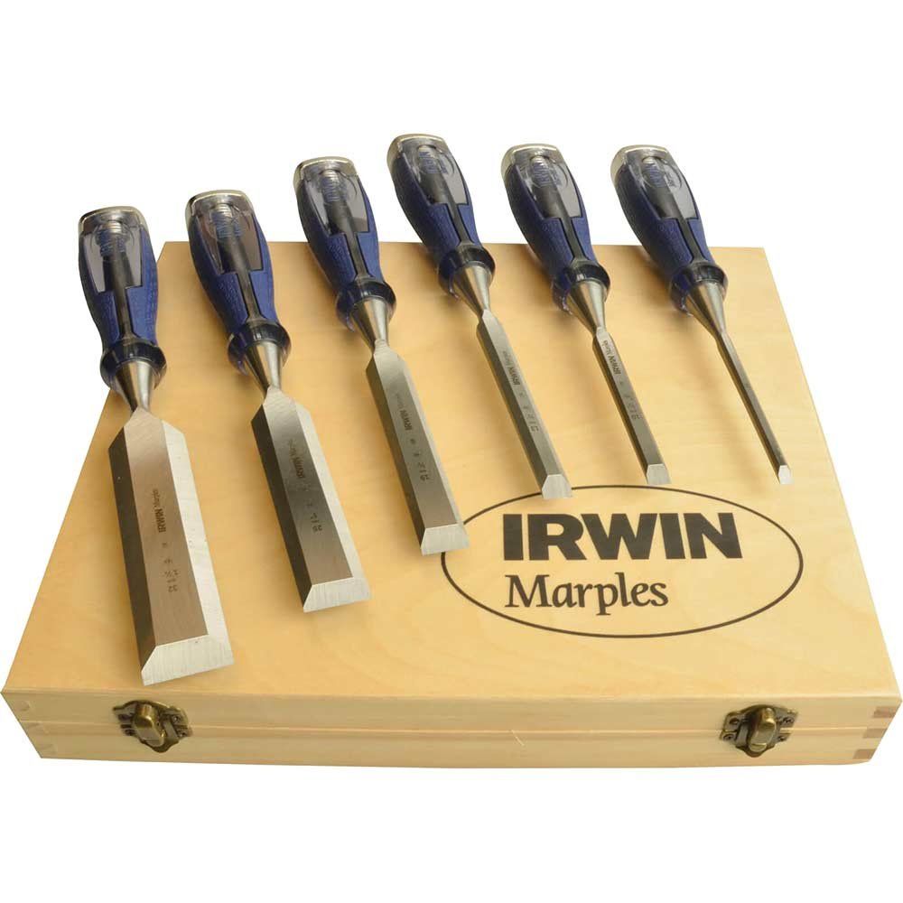 Marples 6 Piece M750 Splitproof Pro Bevel Edge Chisel Set - Image 1