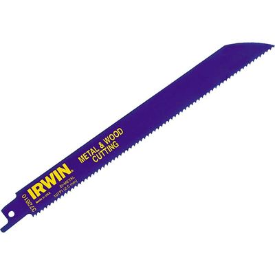 Irwin 810R Reciprocating Saw Blades for Wood and Metal 200mm Pack of 25
