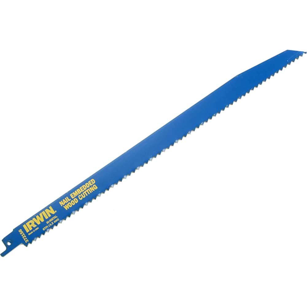 Irwin 156R Reciprocating Saw Blades for Wood and Nails 300mm Pack of 5 - Image 1