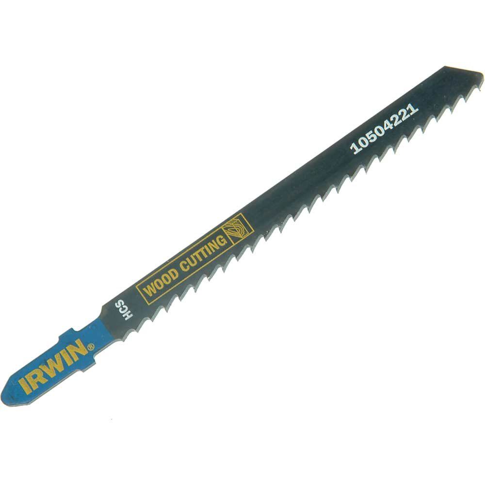Irwin T244D T Shank Wood Cutting Jigsaw Blades Pack of 5 - Image 1