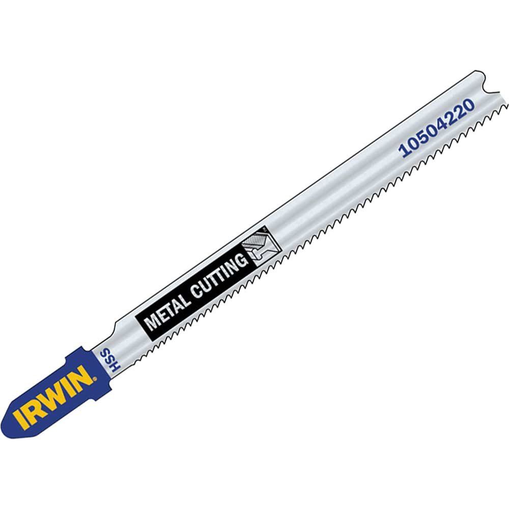 Irwin T118G T Shank Metal Cutting Jigsaw Blades Pack of 5 - Image 1
