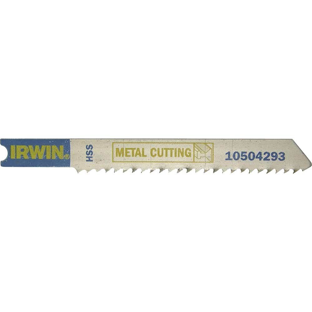 Irwin U118B U Shank Metal Cutting Jigsaw Blades Pack of 5 - Image 1