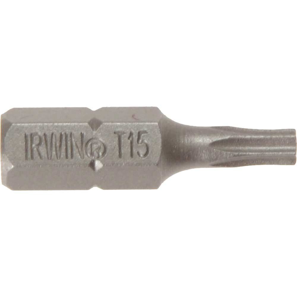 Irwin Torx Screwdriver Bit T15 25mm Pack of 10 - Image 1