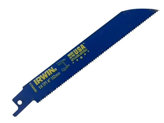 IRWIN Sabre Saw Blade 614R 150mm Metal Cutting Pack Of 2 - Grey - Thumbnail 2