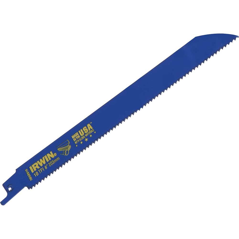 Irwin 810R Reciprocating Saw Blades for Wood and Metal 200mm Pack of 2 - Image 1