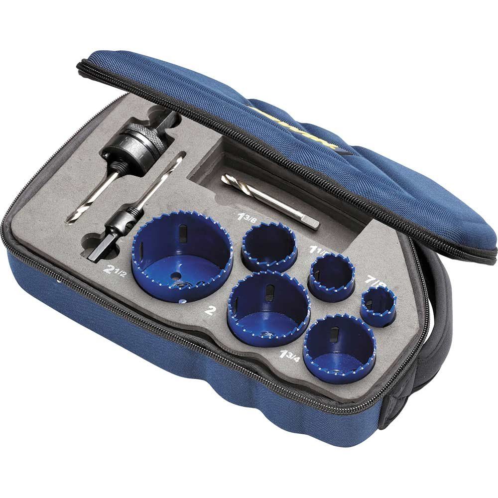 Irwin 9 Piece Bi Metal Hole Saw Set - Image 1