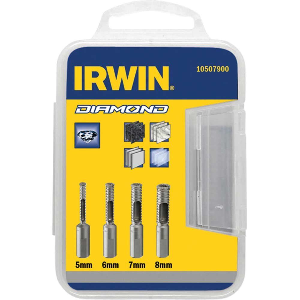Irwin 4 Piece Diamond Tipped Drill Bit Set - Image 1