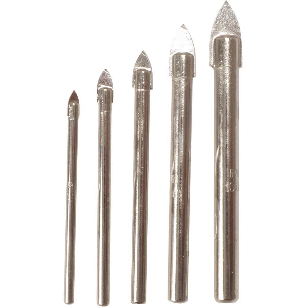 Irwin 5 Piece Glass and Tile Drill Bit Set - Image 1