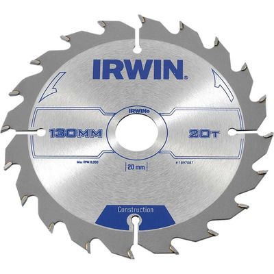 Irwin ATB Construction Circular Saw Blade 130mm 20T 20mm