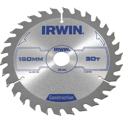 Irwin ATB Construction Circular Saw Blade 150mm 30T 20mm