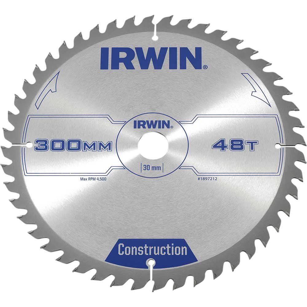 Irwin ATB Construction Circular Saw Blade 300mm 48T 30mm - Image 1