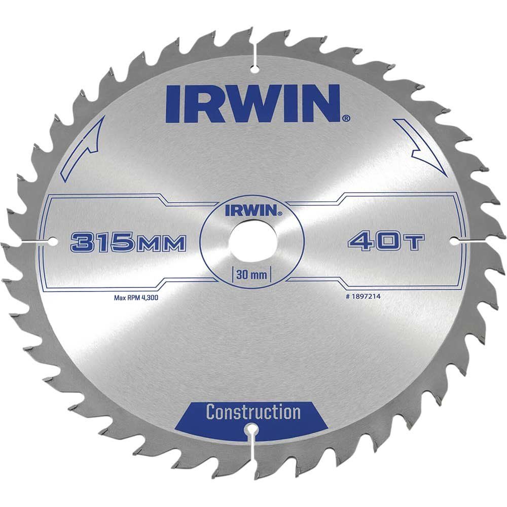 Irwin ATB Construction Circular Saw Blade 315mm 40T 30mm - Image 1