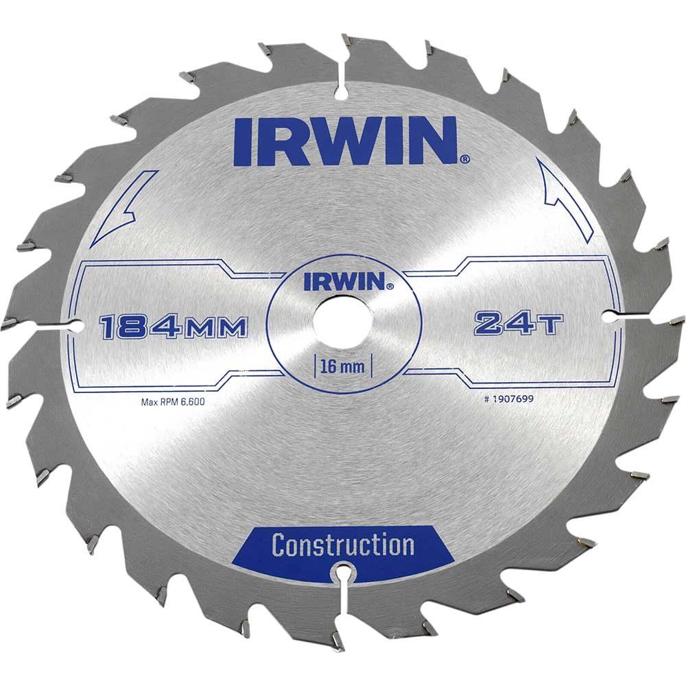 Irwin Aluminium Non-Ferrous Metal Saw Blade 184mm 24T 16mm - Image 1