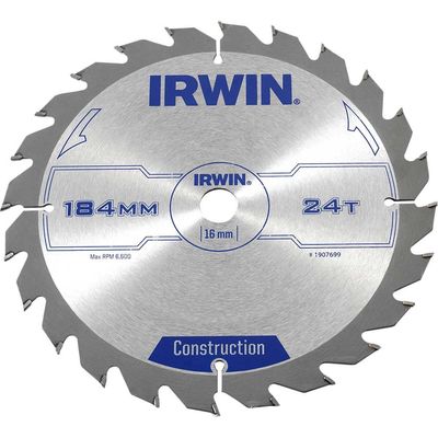 Irwin Aluminium Non-Ferrous Metal Saw Blade 184mm 24T 16mm