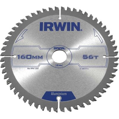 Irwin Aluminium Non-Ferrous Metal Saw Blade 160mm 56T 20mm