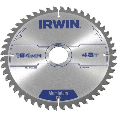 Irwin Aluminium Non-Ferrous Metal Saw Blade 184mm 48T 30mm