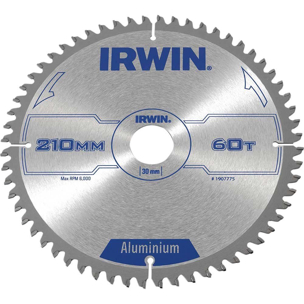 Irwin Aluminium Non-Ferrous Metal Saw Blade 210mm 60T 30mm - Image 1