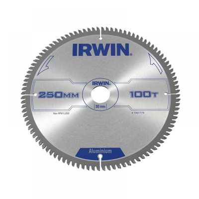 IRWIN Professional Aluminium Circular Saw Blade 250 X 30mm X 100T Tcg - Grey - Thumbnail 2