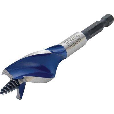 Irwin 6X Blue Groove Stubby Wood Drill Bit 20mm 100mm