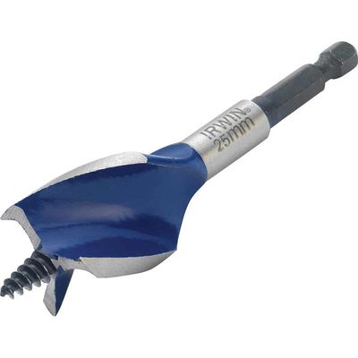 Irwin 6X Blue Groove Stubby Wood Drill Bit 25mm 100mm