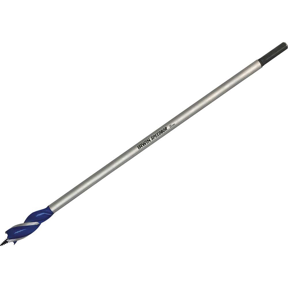 Irwin 6X Blue Groove Extra Long Wood Drill Bit 20mm 400mm - Image 1