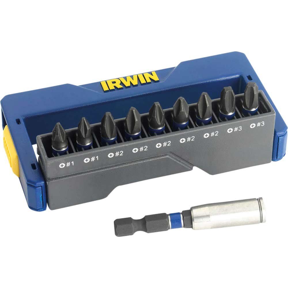 Irwin 10 Piece Impact Screwdriver Bit Set - Image 1