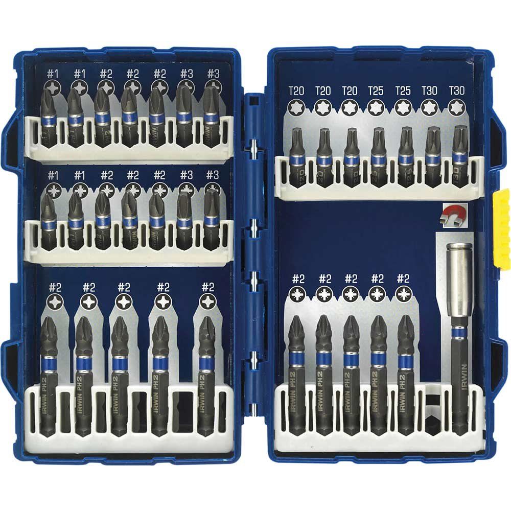 Irwin 32 Piece Impact Screwdriver Bit Set - Image 1