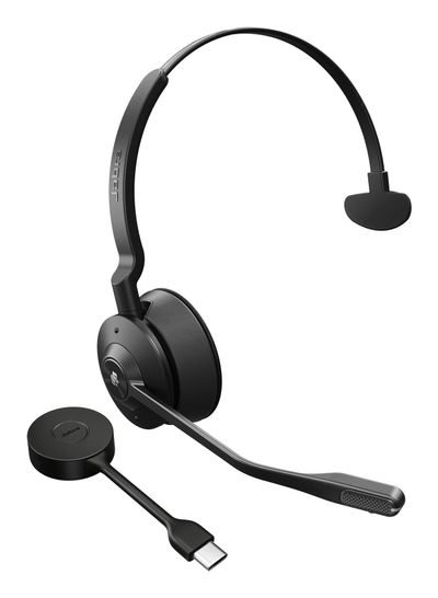 Jabra Engage 55 SE - USB-C MS Mono EMEA/APAC. Product type: Headset. Connectivity technology: Wireless. Recommended usage: Office/Call center. Headphone frequency: 40 - 16000 Hz. Wireless range: 150 m. Weight: 57 g. Product colour: Black - Thumbnail 2