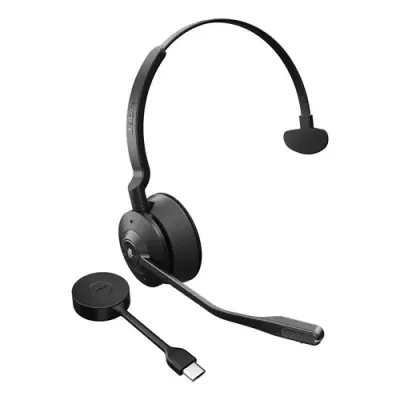 Jabra Engage 55 SE - USB-C MS Mono EMEA/APAC. Product type: Headset. Connectivity technology: Wireless. Recommended usage: Office/Call center. Headphone frequency: 40 - 16000 Hz. Wireless range: 150 m. Weight: 57 g. Product colour: Black