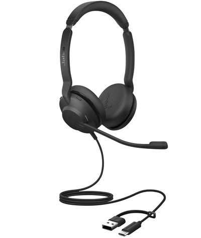 Jabra Evolve2 30 SE Headset Wired Head-band Office/Call center USB Type-C / USB Type-A Black - Thumbnail 2