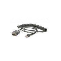 Zebra CBA-RF3-C09ZAR serial cable Black 2.8 m RS232 DB9 - Image 1