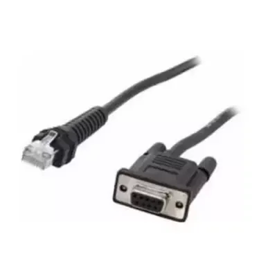 Zebra CBA-RF5-S07ZAR serial cable Black 0.82296 m DB-9 RJ-45 - Thumbnail 2