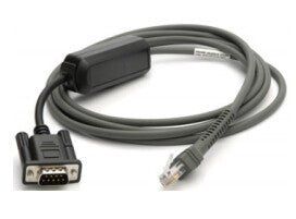 Zebra CBA-R10-S07ZBR serial cable Black 2.13 m DB9 RJ-45 - Image 1